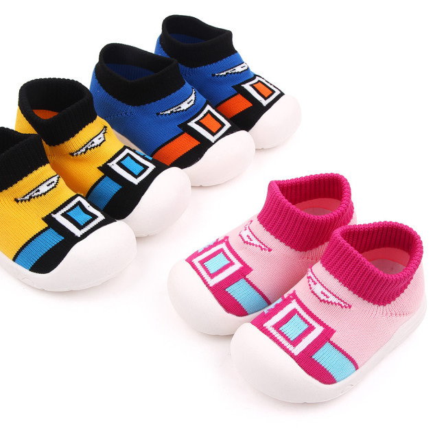 Spring and autumn Baby Soft PU Anti Slip Breathable Baby Casual Walking Shoes