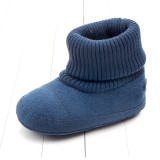 Cute Autumn Winter Children Baby Newborn Keep Warm Flower Boots Knitted Shoes Baby Socks Boots