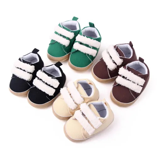 Spring and autumn cute soft cotton baby walking shoes