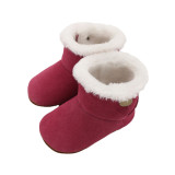 Wholesale Newborn 0-24 Months Baby Winter Warm Fur Snow Boots Baby Booties Anti-slip Infant Boys Girls Bootie Shoes