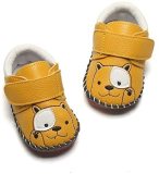 Baby Girls Boys Pu Leather Sneakers Anti-Slip Rubber Sole Cartoon Moccasins Handmade Newborn  Crib Shoes