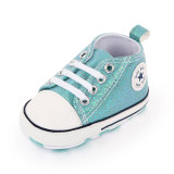 New Style Sequin Canvas Baby Sneakers Shoes Lace Up Walking Shoes Soft Sole House Shoes