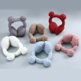 Tiktok Cute Bear Ears Plush Earmuffs Cartoon Animals Winter Warm Ear Warmers Women Men Faux Furry Earmuffs Headband Ear Covers