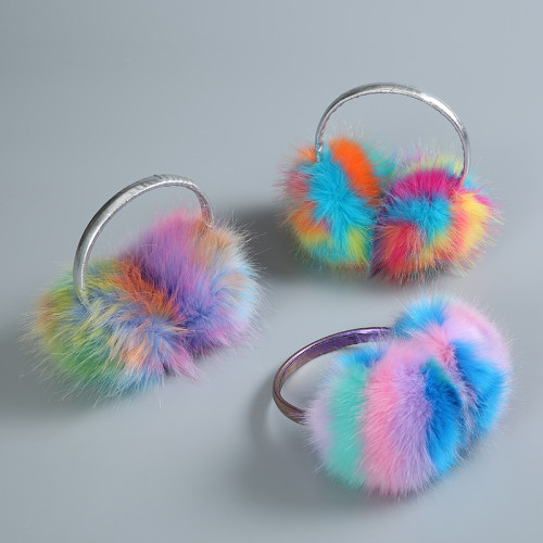 2022 Hot Sale Warm earmuffs Winter earmuff Color anti-cold imitation rabbit hair wearing winter earmuffs
