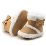 New design winter warm Faux suede cotton soft sole Casual sport indoor toddler infant boots baby boots