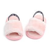 Newborn Sandals Fur Unicorn Design Baby Walker for 0-1T Baby Casual Shoes