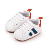 Spring and autumn soft soles PU lace-up walking shoes casual baby boy shoes