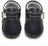 Baby Girls Boys Pu Leather Sneakers Anti-Slip Rubber Sole Cartoon Moccasins Handmade Newborn  Crib Shoes