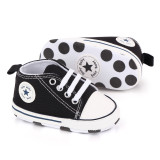 Free samples Hot selling wholesale canvas unisex baby toddler walking shoes soft sole prewalkers sneakers