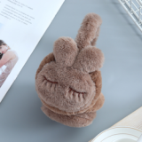 Custom Cartoon Earmuffs Winter Warmth Furry Mimi Rabbit Plush Child's Folding Ear Muffs
