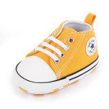 Free samples Hot selling wholesale canvas unisex baby toddler walking shoes soft sole prewalkers sneakers