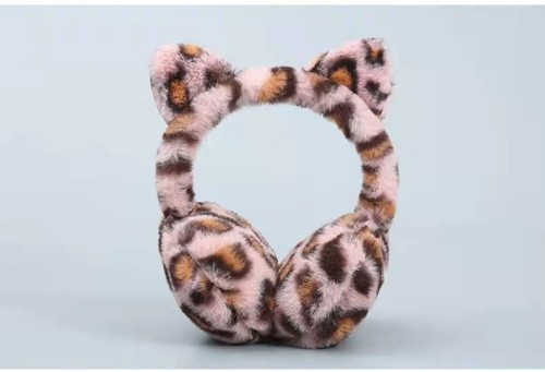 Leopard Cat Ears Plush Warm Earmuffs New Cold Proof Warm Earmuff