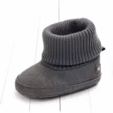 Cute Autumn Winter Children Baby Newborn Keep Warm Flower Boots Knitted Shoes Baby Socks Boots