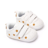 Spring autumn Newborn New Anti Slip Shoes Fashion Casual Soft hook&loop white toddler baby boys girls Walking shoes unisex