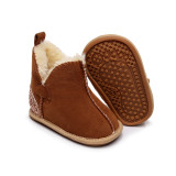 Warm Winter High Quality Baby Boots Toddle Hard Sole Boots Infant Leather Shoe