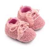 New Style Autumn & Winter Warm Plush Prewalker Baby Shoes Unisex