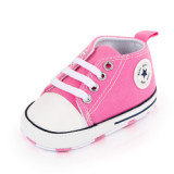 Free samples Hot selling wholesale canvas unisex baby toddler walking shoes soft sole prewalkers sneakers