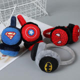Ear Muffs for kids Winter Ear Warmers Covers for Cold Weather Behind the Head Style Black Fleece Earmuffs