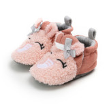 Lovely winter fleece Cute animal cotton soft sole outdoor infant baby shoes