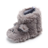 New arrival add plush cute animal warm baby winter boots