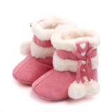 Hot Selling Prewalker Toddler Boots Premium Soft Anti-Slip Sole Warm Winter Boots for Infant Baby Girls