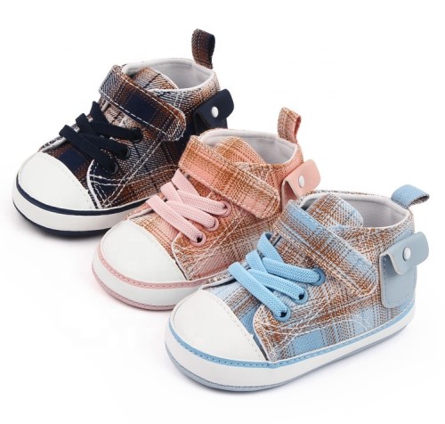 YIZHI Fashion Trend Baby Boys Girls Casual Shoes Comfortable Denim Fabric Prewalker Baby Shoes