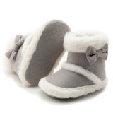 New design winter warm Faux suede cotton soft sole Casual sport indoor toddler infant boots baby boots