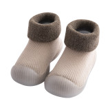 Baby Boys Girls Sock Shoes Autumn winter Non-slip Floor Socks Kids Soft Rubber Sole Toddler Shoes