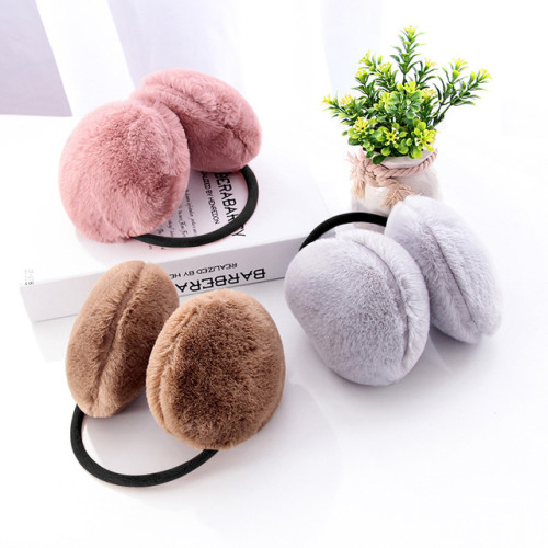 Wholesale Outdoor Windproof Warmth Winter Ear Protect Girls Fluffy Fur Earmuff for Adult Women