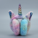Wholesale Fashion Trendy Ear Warmer Furry Colorful Personalized Funny Cartoon Unicorn Cute Adult Unisex Ear Muffs