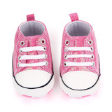 Baby High top Canvas Shoes Wear-resistant Breathable Flat-bottom Anti-fall Baby Casual Shoes