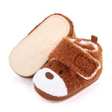 Autumn and winter warm baby toddler shoes non-slip rubber soled  for baby boys and baby girls indoor cotton shoes