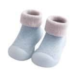 Baby Boys Girls Sock Shoes Autumn winter Non-slip Floor Socks Kids Soft Rubber Sole Toddler Shoes
