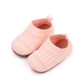 Baby boys' walking shoes Breathable soft soles 0-1 year old baby girls spring and summer non-slip flying knitting shoes
