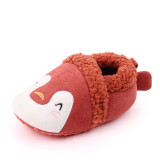 Baby Boys Girls Soft Plush Slippers Animal Boots Toddler Infant Crib Shoes Winter House Shoes
