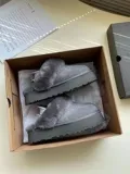 Australian Sheepskin U Winter Warm New Design Women's Cashmere Thick Sole Wool Strap Slippers Fashion Snow Boots