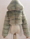 New Design Modern Fashion Plus Size Fluffy Fall Warm Trendy Faux Winter Ladies Winter Coat Women fur jacket