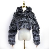New Design Modern Fashion Plus Size Fluffy Fall Warm Trendy Faux Winter Ladies Winter Coat Women fur jacket