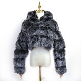 New Design Modern Fashion Plus Size Fluffy Fall Warm Trendy Faux Winter Ladies Winter Coat Women fur jacket