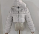 New Design Modern Fashion Plus Size Fluffy Fall Warm Trendy Faux Winter Ladies Winter Coat Women fur jacket