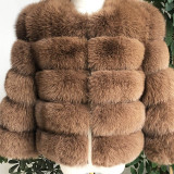 Wholesale Customization Children Fur Coat Baby Girls Real Fur Jacket Warm Natural Fox Fur Coat In Autumn And Winter