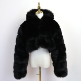 New Design Modern Fashion Plus Size Fluffy Fall Warm Trendy Faux Winter Ladies Winter Coat Women fur jacket