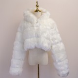 New Design Modern Fashion Plus Size Fluffy Fall Warm Trendy Faux Winter Ladies Winter Coat Women fur jacket