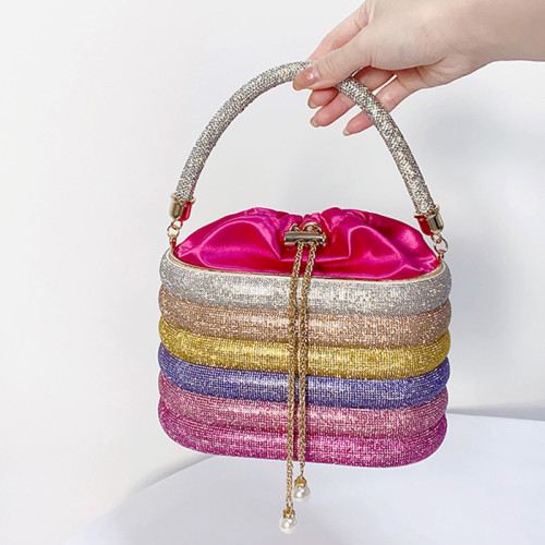 Luxury party crystal ladies bling purse diamond rhinestone bag evening handbags for women luxury