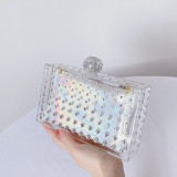 Luxury handbag purse acrylic ladies transparent women's clutch evening bags purse crossbody clear bag