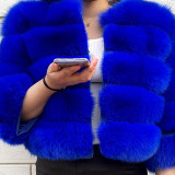 Autumn And Winter Mid Length Natural Fox Fur Coat Fashionable Women Fur Jacket The Most Popular Real Fur Coat Female Clothing