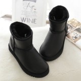 Winter New Sheepskin Wool Integrated Snow Boots Short Sleeve Low Top Genuine Leather Wool Flat Bottom Cotton Shoes Large Women's Shoes