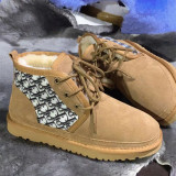 Winter New Genuine Leather Wool Snow Boots Women's Thick Sole Cotton Shoes Thickened plush Warm Women's Shoe Boots 006
