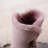 New Snow Boots Women's Sheepskin Fur Integrated Snow Boots Women's Mid Sleeve Winter Boots Women's Shoes