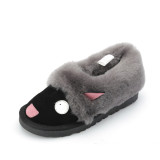 Wholesale of winter new fur integrated snow boots, short tube bun shoes, wool parent-child shoes, bread slippers manufacturers
